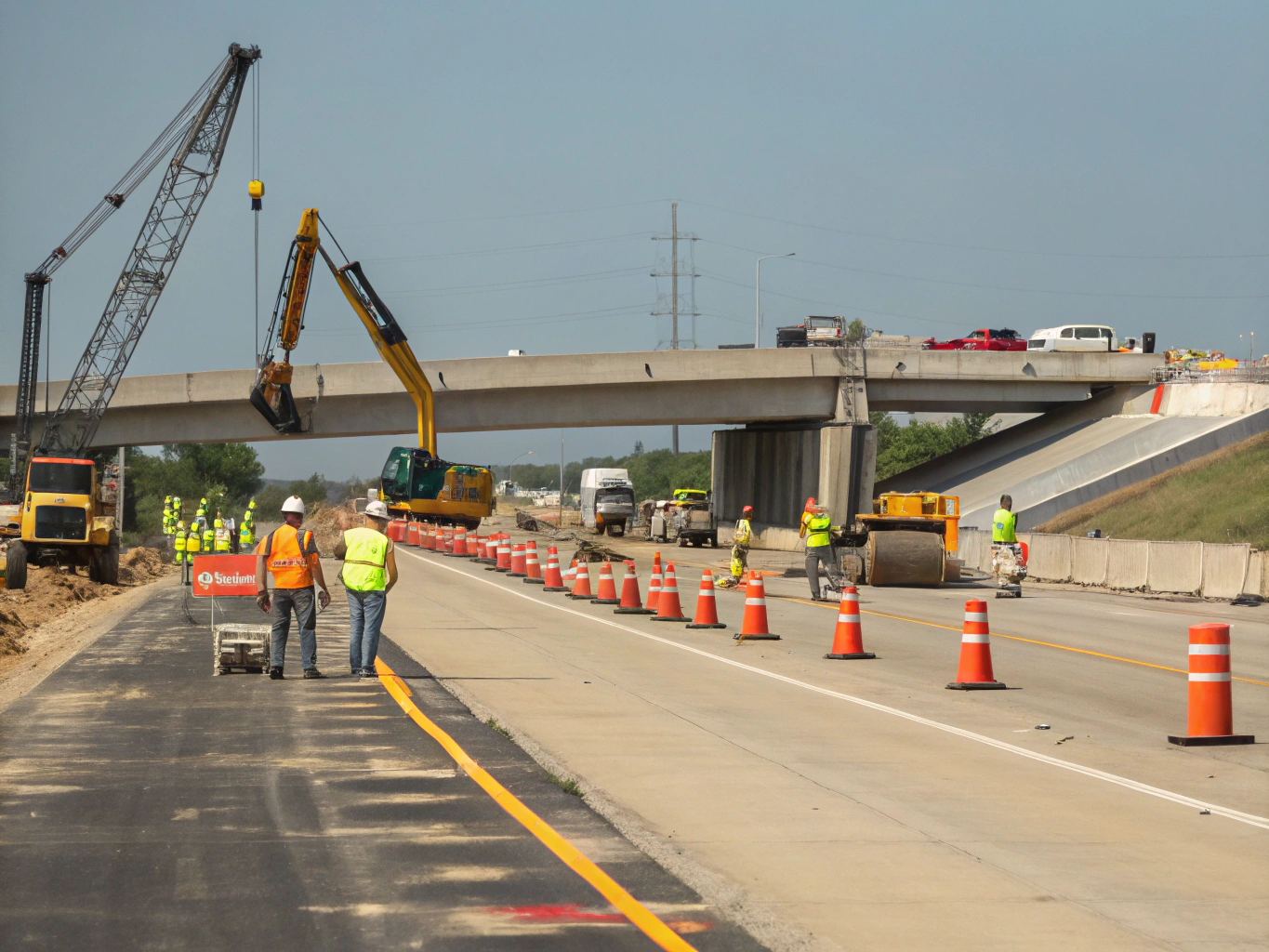 Infraestructura pública de gobierno y sitio de construcción civil pesada
